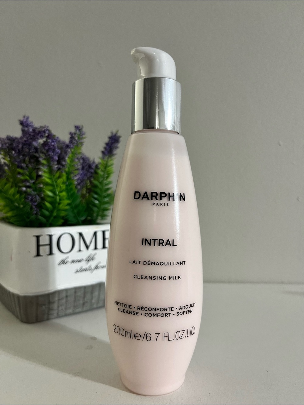 Darphin Intral Cleansing Milk, Full Size, 200 ML / 6.7 OZ, Non-Petroleum Mineral